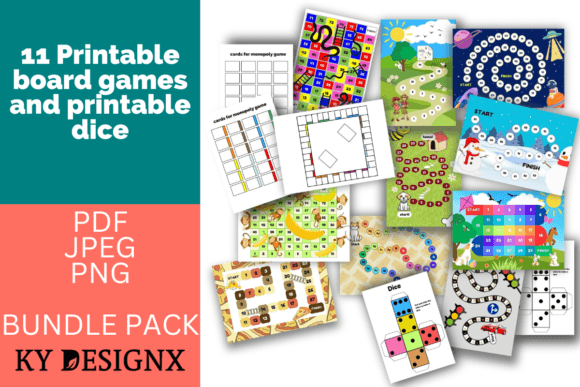Download 11 Printable Games for Kids with Dice - Printable Collection