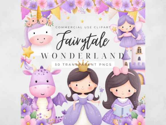 Download Princess Fairytale Clipart Watercolor PN - Princess Collection