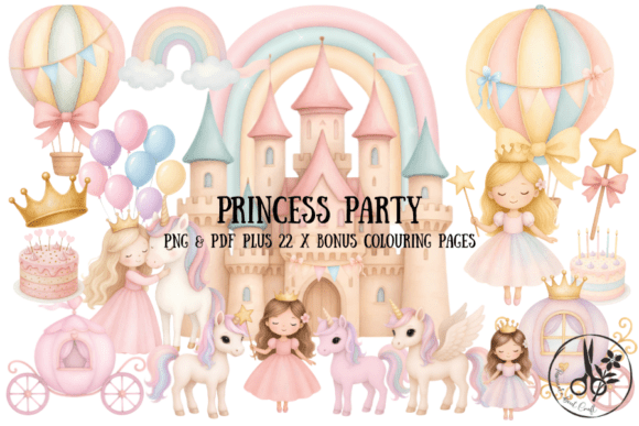 Download Princess Party Bundle - Png &amp; Pdf - Princess Collection