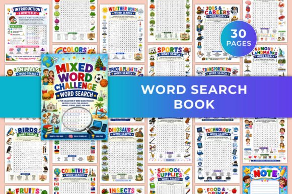 Download Word Search Book KDP Interiors Graphic - Word search Collection