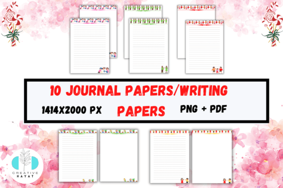Download 10 Cute Printable Journal/Writing Papers - Printable Collection