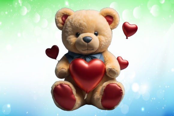 Download Valentine's Day Teddy Bear Illustrations - Bear illustrations Collection