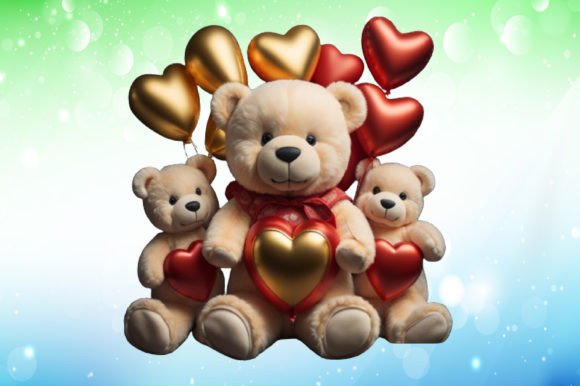 Download Valentine's Day Teddy Bear Illustrations - Bear illustrations Collection