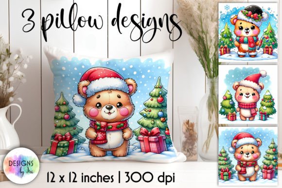 Download Cute Christmas Bear Illustrations - Bear illustrations Collection