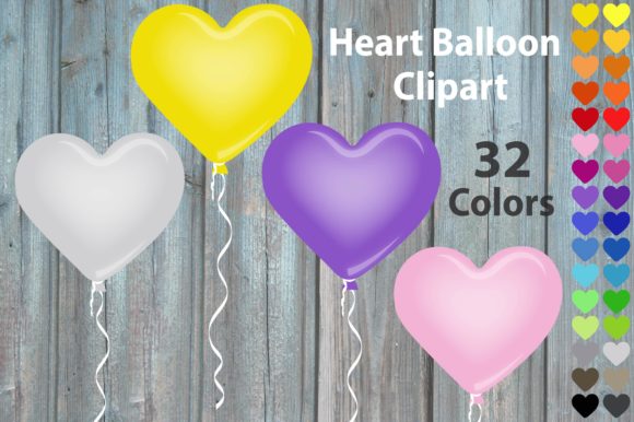 Download Heart Balloon Clipart - Rainbow Cololrs - Premium Resources