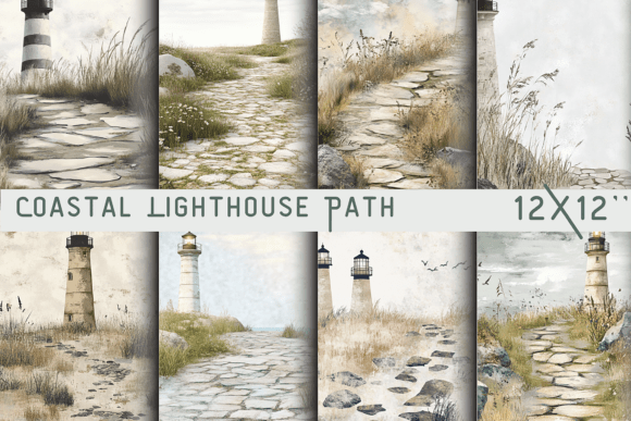 Download Coastal Lighthouse Path Wallpaper - Wallpaper Collection