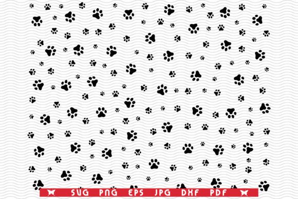 Download SVG Dog Footprints, Seamless Wallpaper - Wallpaper Collection