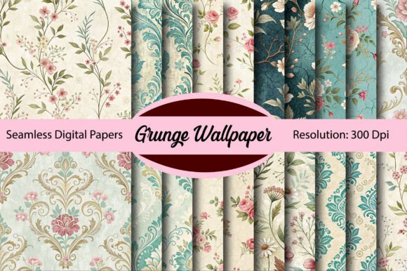 Download Grunge Wallpaper Seamless Digital Paper - Wallpaper Collection