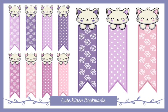 Download Cute Printable Kitten Bookmarks - Printable Collection