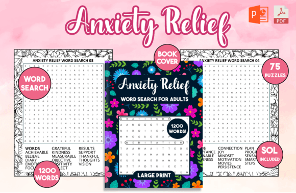 Download Anxiety Relief Word Search for Adults - Word search Collection