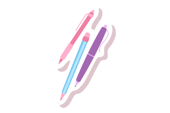 Download Pens Sticker. Cute Printable Element for - Printable Collection