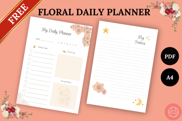 Download Free Printable Floral Daily Planner - Printable Collection