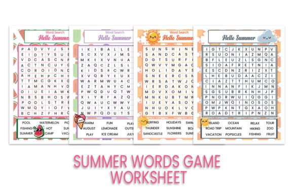 Download Summer Word Search Puzzle - Word search Collection